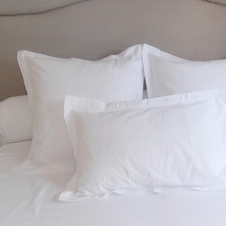 Taie d'oreiller avec volant Coton percale